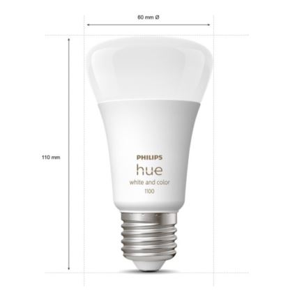 Starter Pakket Philips Hue WHITE AND COLOR AMBIANCE 3xE27/9W 2000-6500K + verbindingsapparaat