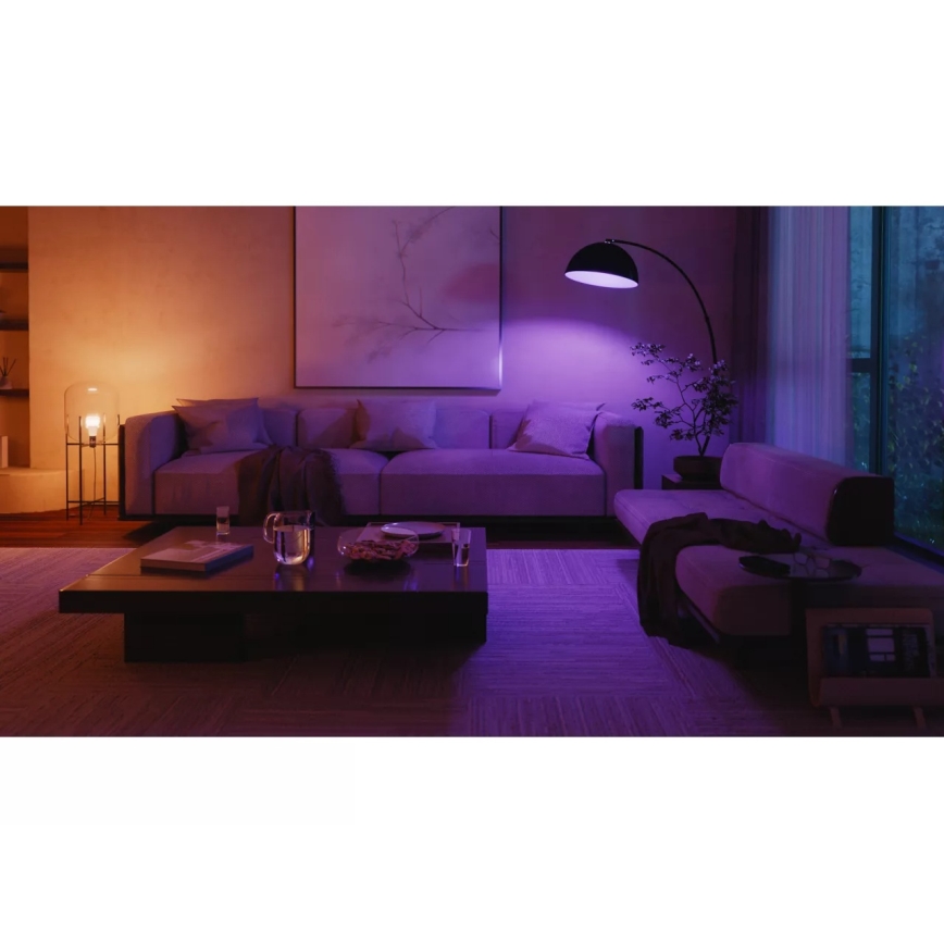 Starterset Philips Hue WHITE AND COLOR AMBIANCE 2xE27/8,1W 1000-20000K + Hue bridge