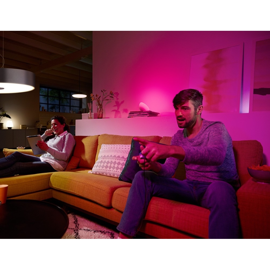 Starterspakket Philips Hue WHITE AND COLOR AMBIANCE 3xE27/9,5W/230V