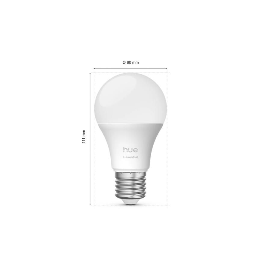 Startpakket Philips Hue White And Color Ambiance Essential 2xE27/8W/230V 2200-6500K + verbindingsapparaat
