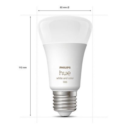 Starterset Philips Hue WHITE AND COLOR AMBIANCE 3xE27/9W/230V 2000-6500K + Hue Bridge