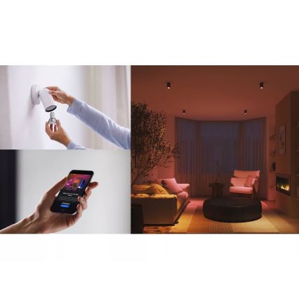 Starterset Philips Hue White And Color Ambiance Essential 3xGU10/4,7W/230V 2200-6500K + bridge