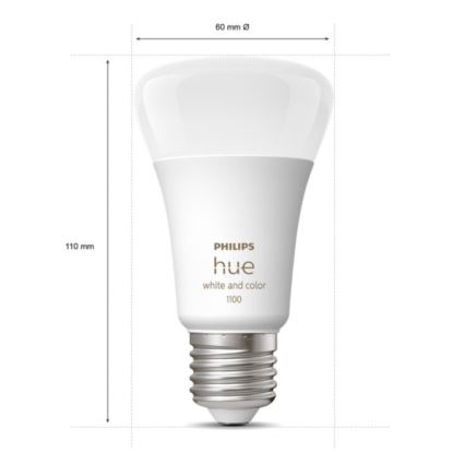 Basisset Philips Hue WHITE AND COLOR AMBIANCE 3xE27/9W 2000-6500K + Hue Bridge en dimmerschakelaar