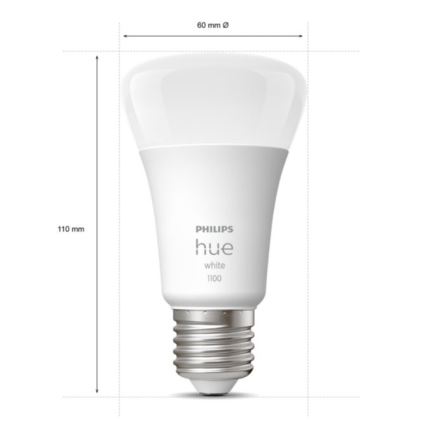 Startset Philips Hue WHITE 2xE27/9,5W 2700K + Hue bridge