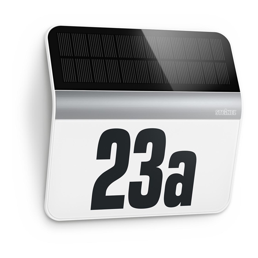 STEINEL 007140 - LED Solar verlicht huisnummer XSolar LH-N LED/0,03W roestvrij IP44 2500 mAh