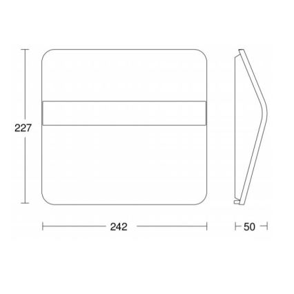 STEINEL 007140 - LED Zonne-huisnummer XSolar LH-N LED/0,03W roestvrij staal IP44 2500 mAh