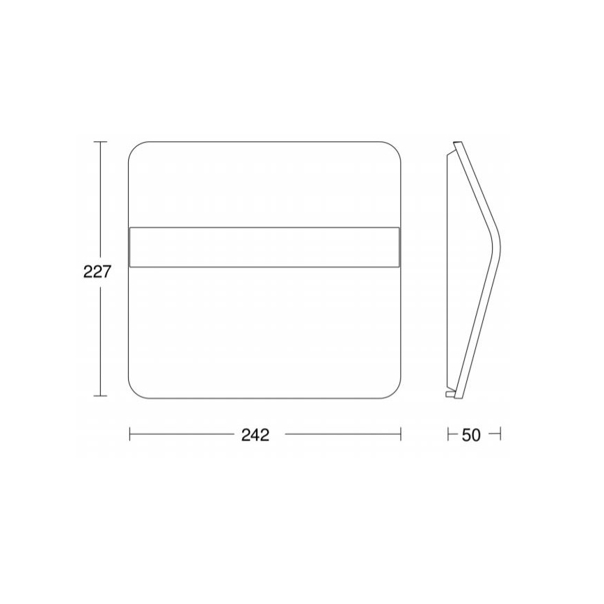 STEINEL 007140 - LED Zonne-huisnummer XSolar LH-N LED/0,03W roestvrij staal IP44 2500 mAh
