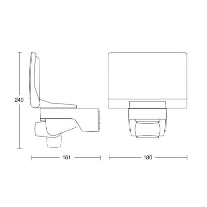 STEINEL 030056 - LED Schijnwerper met sensor XLED Home 2 XL LED/20W/230V IP44