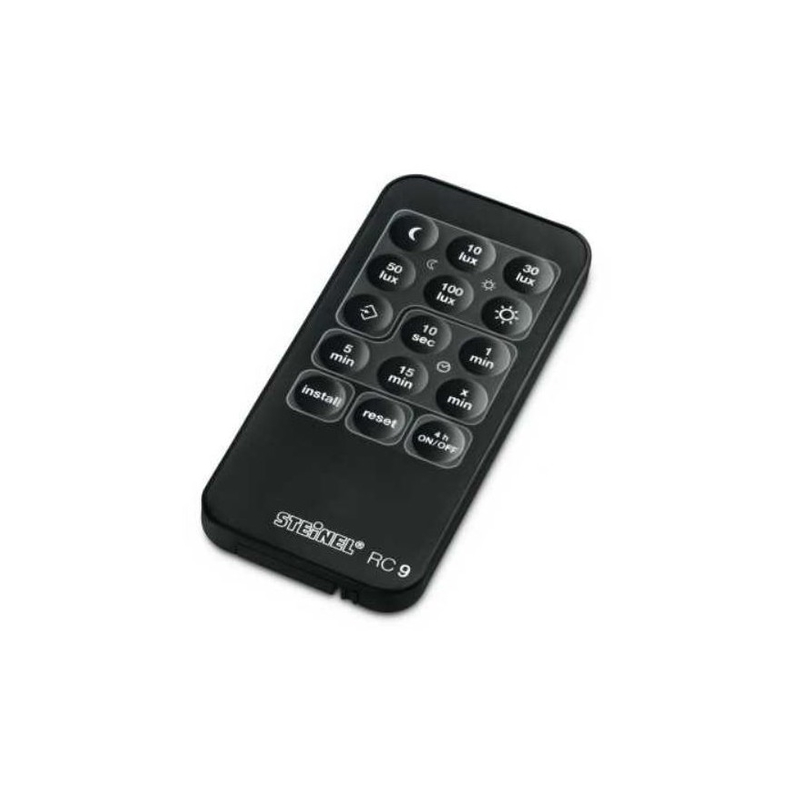 STEINEL 034979 - Bewegingssensor voor buiten SenslQ S zwart IP54 + afstandsbediening