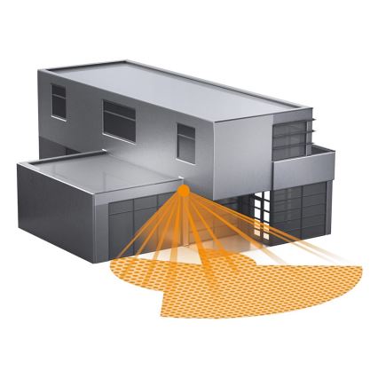 STEINEL 034979 - Bewegingssensor voor buiten SenslQ S zwart IP54 + afstandsbediening