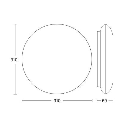Steinel 035440 - LED Buitenlamp met sensor QUATTRO LED/10W/230V IP54