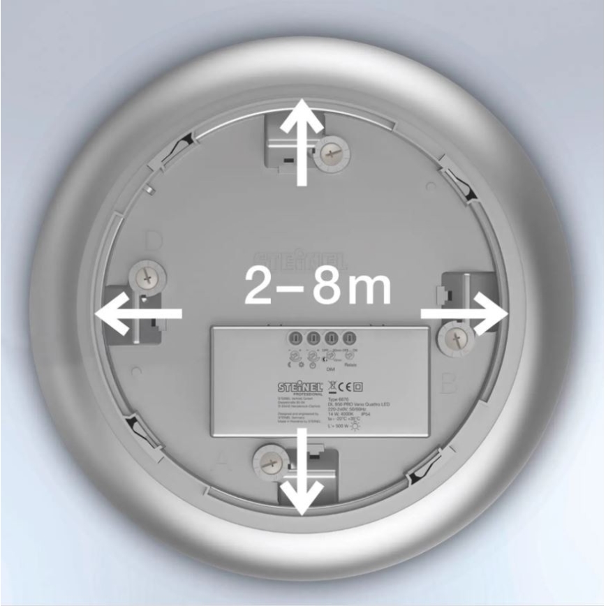 Steinel 035440 - LED Buitenlamp met sensor QUATTRO LED/10W/230V IP54