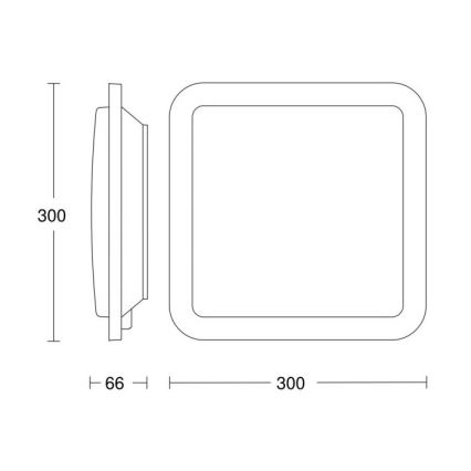 Steinel 052522 - LED Plafondlamp met sensor RS LED/9,5W/230V