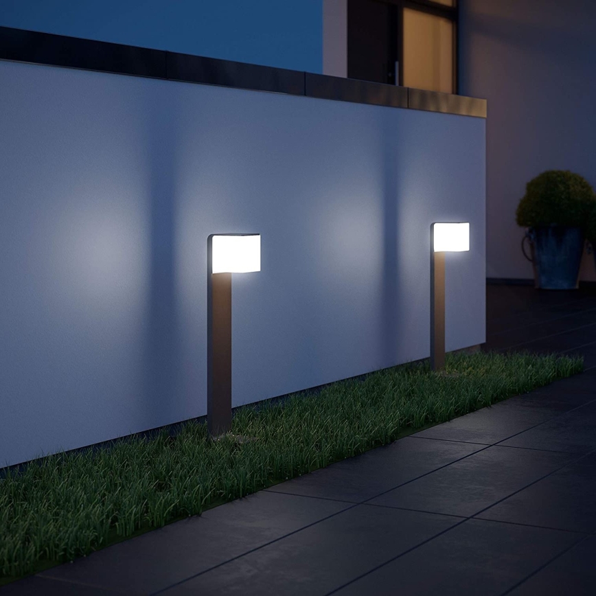 Steinel 055479 - LED Buitenlamp met een sensor CUBO LED/9,5W/230V IP44 antraciet