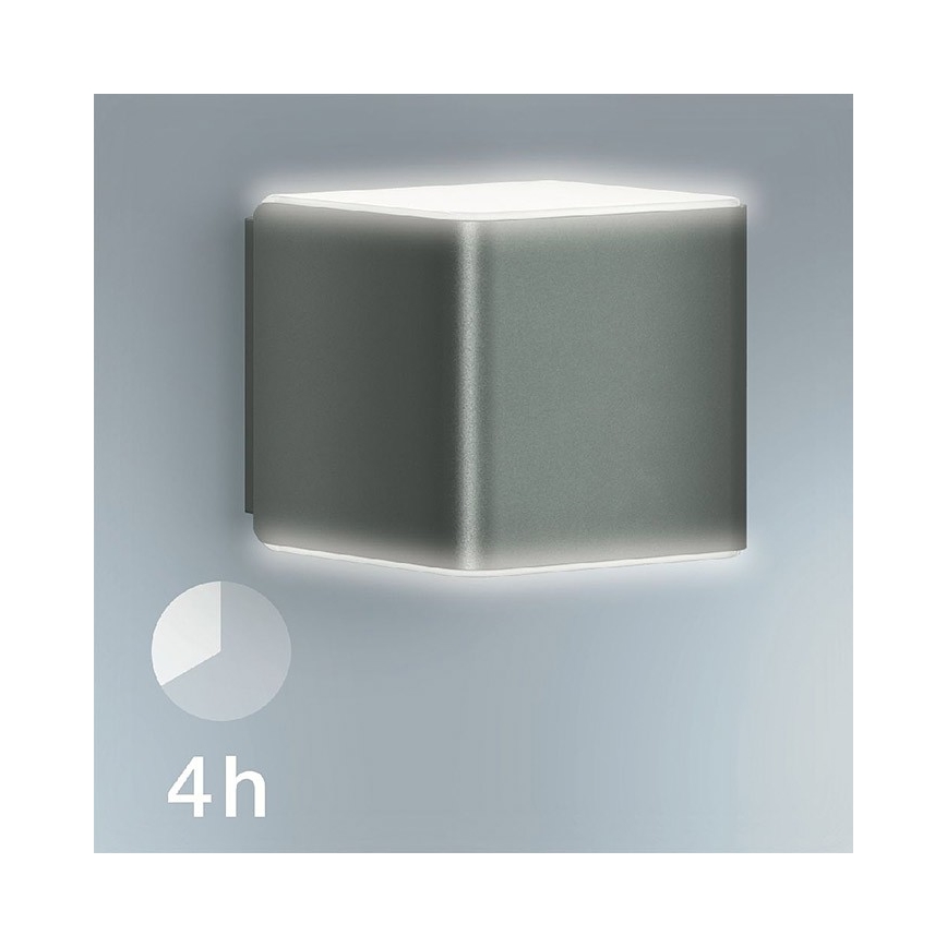 Steinel 055530 - Antraciete LED Buitenlamp met sensor L 840 LED / 9,5W / 230V IP44