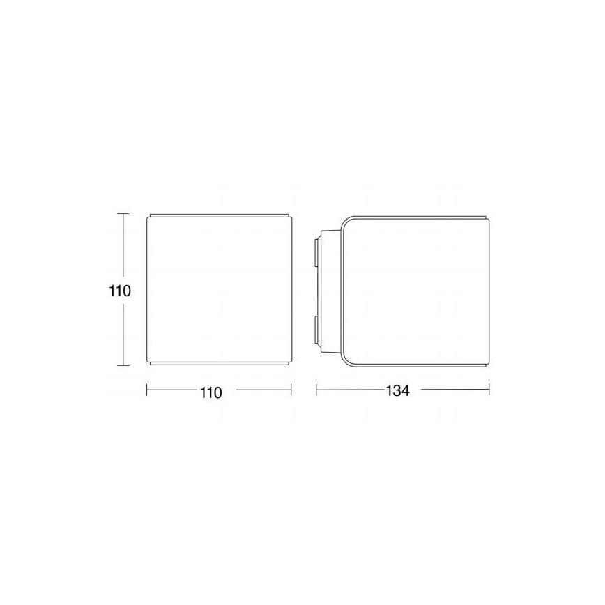 Steinel 055530 - Antraciete LED Buitenlamp met sensor L 840 LED / 9,5W / 230V IP44