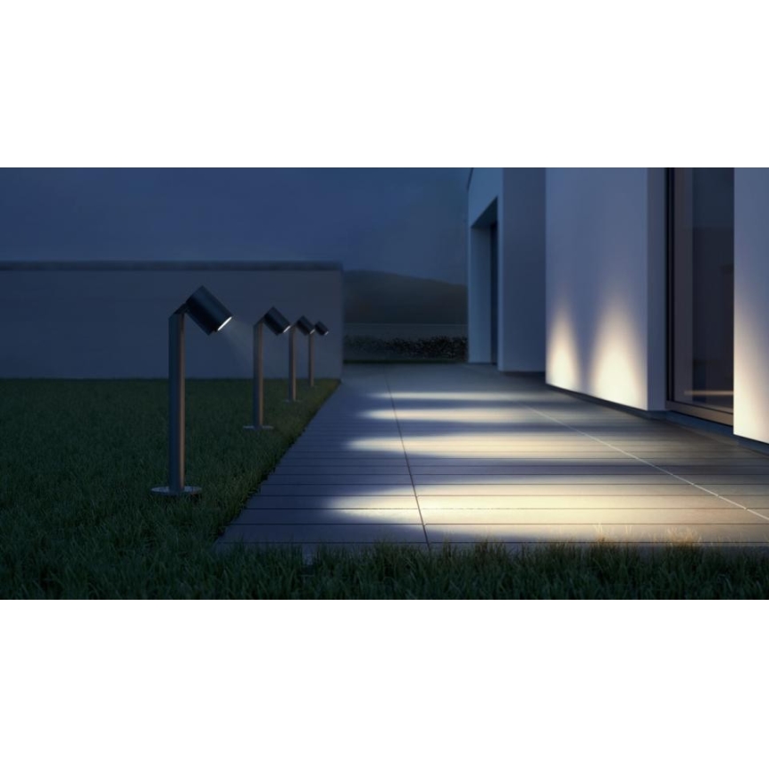 Steinel 058678 - LED Buitenlamp met schemersensor SPOT WAY 1xGU10/7,86W/230V IP44 antraciet