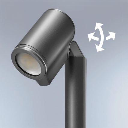 Steinel 058678 - LED Buitenlamp met schemersensor SPOT WAY 1xGU10/7,86W/230V IP44 antraciet