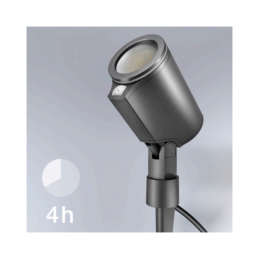 STEINEL 058685 – LED Lamp met sensor voor buiten SPOT GARDEN 1×GU10/7W/230V IP44