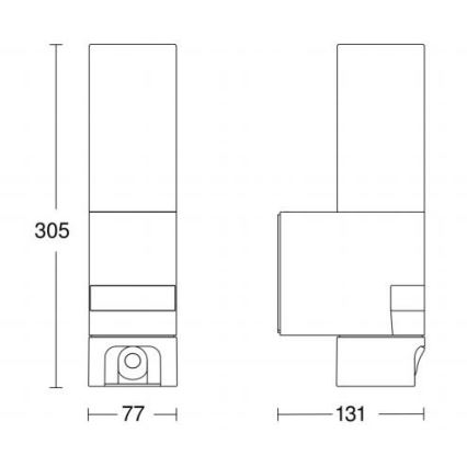 Steinel 065829 - LED Buitenlamp met sensor L 620 LED/13,5W/230V IP44