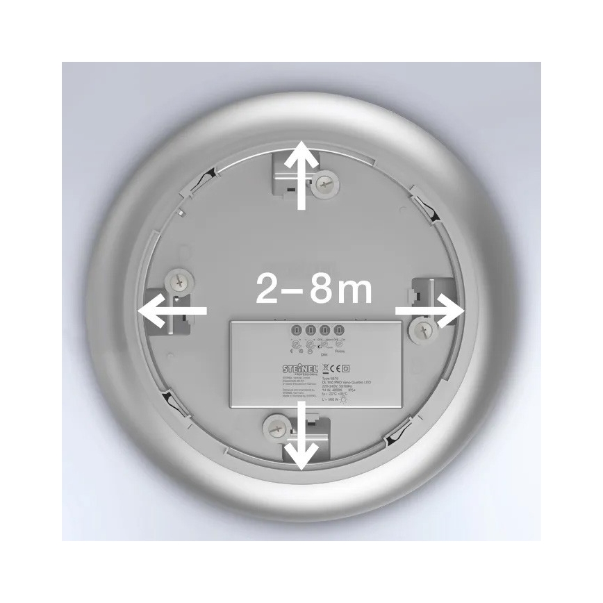 Steinel 068202 - LED Badkamer plafondlamp met sensor DL Vario Quattro PRO S LED/14W/230V 3000K IP54