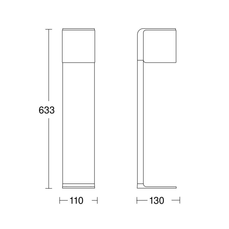 Steinel 079284 - LED Lamp voor Buiten GL 80 C LED/9,1W/230V IP44 antraciet