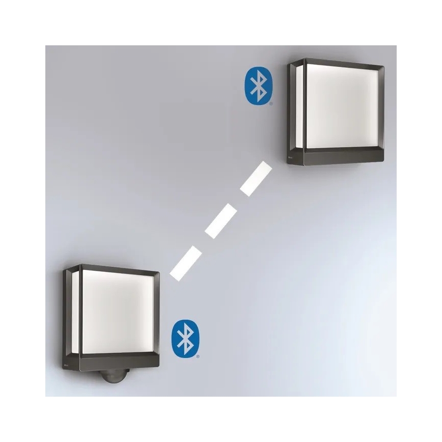 Steinel 085230 - LED Dimbare wandlamp voor buiten L40C LED/12,9W/230V IP54 antraciet
