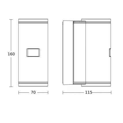 Steinel 087739 - LED buitenmuurlamp met sensor 2xGU10/14,5W/230V L 940SC IP44