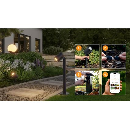 Steinel 089337 - RGBW LED buitenlamp LED/7,9W/24V IP65