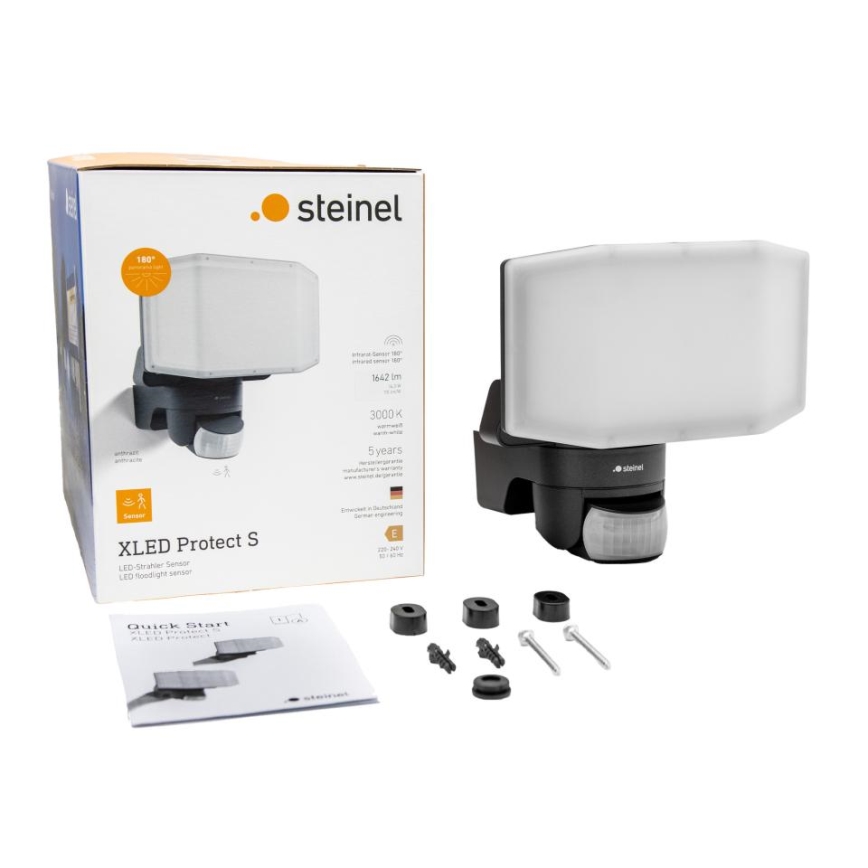 Steinel 090012 - LED Schijnwerper met sensor XLED PROTECT LED/14,3W/230V 3000K IP54 antraciet