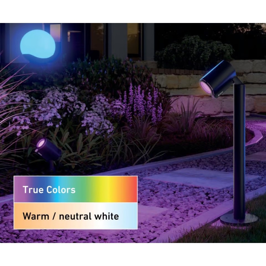 Steinel 093907 - Startersset LED RGBW, 2x buitenlamp LED/7,8W/24V IP65