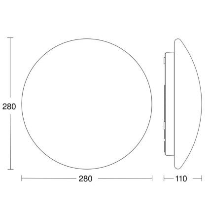 STEINEL 56032 - LED badkamerlamp met sensor RS PRO LED / 9,5W / 230V IP54