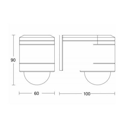 STEINEL 602819 - Infrarood bewegingsmelder wand buiten IS240 wit IP54