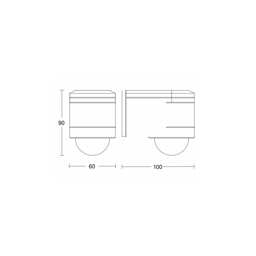 STEINEL 602819 - Infrarood bewegingsmelder wand buiten IS240 wit IP54