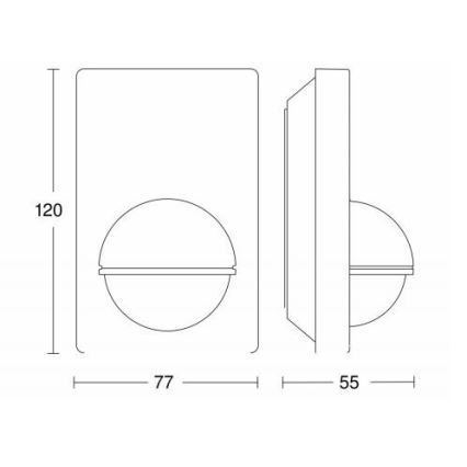 STEINEL 603113 - Bewegingssensor voor buiten IS 180-2 zwart IP54