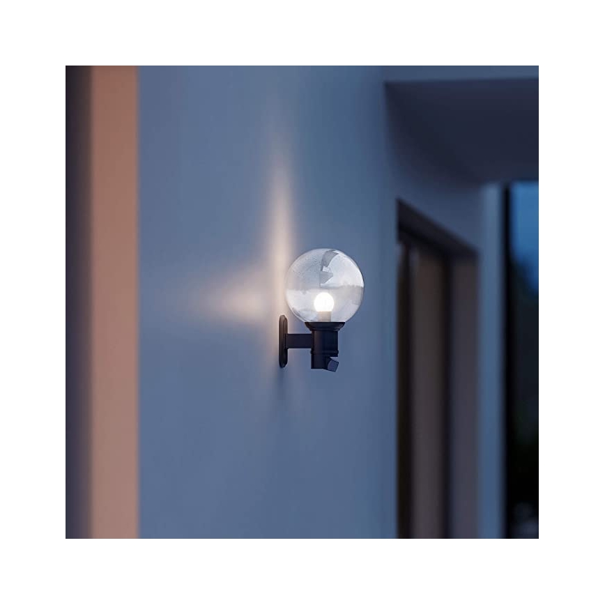 STEINEL 634216 - L 560 S Sensor muurlamp voor buiten zwart IP44