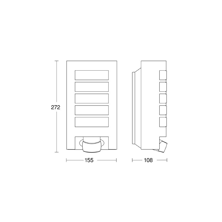 Steinel 657918 - L12S Wandlamp voor buiten met bewegingssensor 1xE27/60W/230V IP44