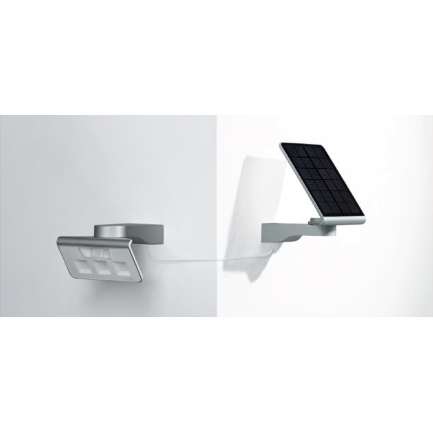 STEINEL 671006 - Solar sensor LED-Schijnwerper XSolar L-S 0,5W/LED wit IP44 2500 mAh