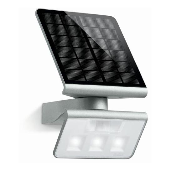 STEINEL 671013 - Solar LED-Schijnwerper XSolar L-S 1,2W/LED zilver IP44 2500 mAh