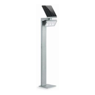 STEINEL 671211 - Solar sensor LED-straler XSolar GL-S 0,5W/LED zilver IP44 2500 mAh