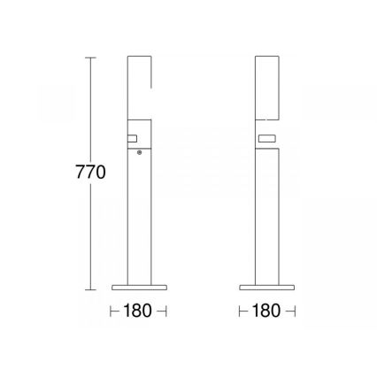 STEINEL 69476 - LED Buitenlamp met een sensor GL 65 S LED/8,7W/230V IP44 3000K antraciet