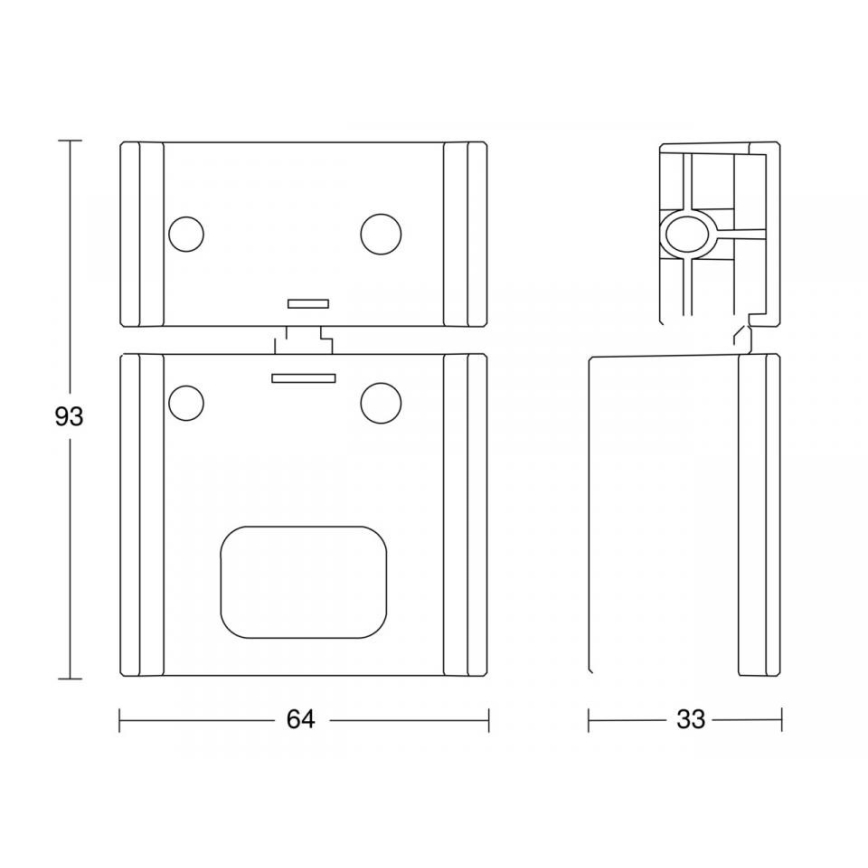 STEINEL 85131 - Hoek wand houder IS ECO zwart