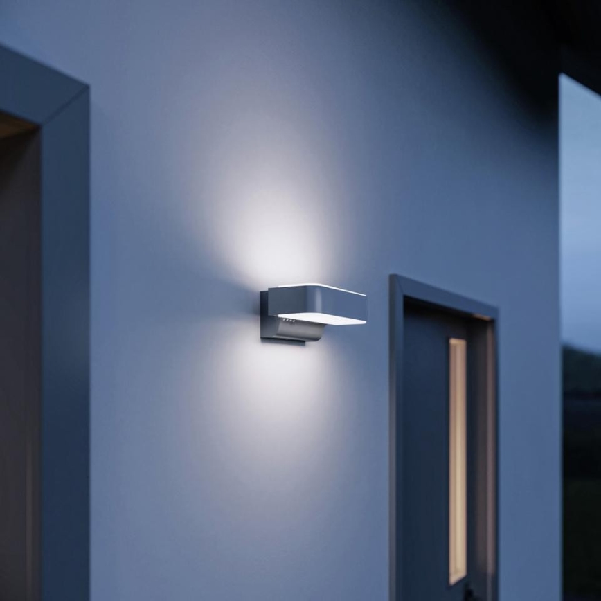 STEINEL 87562 - LED Wandlamp voor buiten met sensor L 810 SC LED/9,8W/230V IP44 zilver