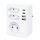 Stekkerdoos 1x16A+2x 2,5A met 2xUSB A+C lader, wit