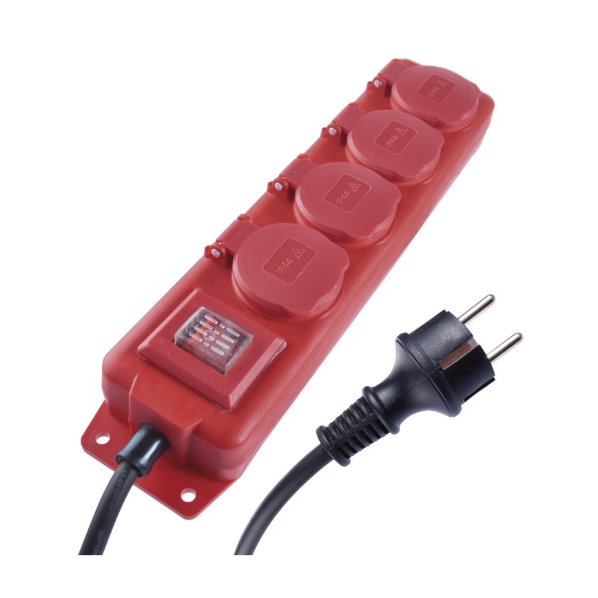 Stekkerdoos GUM 4-voudig 10m IP44