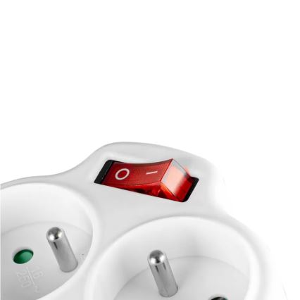 Stekkerdoos met schakelaar 2x stopcontact + USB-C + USB-A