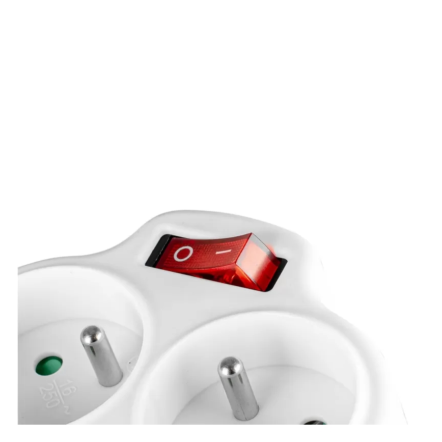 Stekkerdoos met schakelaar 2x stopcontact + USB-C + USB-A