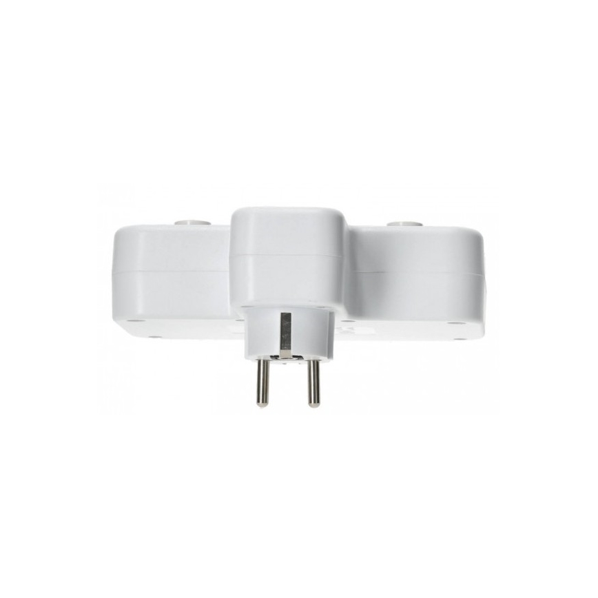 Stekkerdoos met schakelaar en LED-verlichting LINEA PRO 2Z + 3xUSB A/C SCHUKO 4000K wit