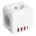 Stekkerdoossplitter met schakelaar LINEA 3x230V + 4xUSB A/C wit