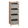 Stellingkast met dozen REG 83x28 cm beige